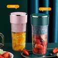 thumbnail image 2 of Exprimidor eléctrico portátil, licuadora, 500ml, USB, mezcladores de frutas, exprimidores, extractores de frutas, cocina, alimentos, batidos, máquina para hacer jugo xuanjing unisex, 2 of 2
