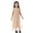 Khaki, variant on KYAIGUO Kids Toddler Girls Tutu Dress Baby Short Sleeve Silky Dresses Summer Casual Tulle Sundress for 1-12 Years Old