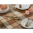 thumbnail image 2 of Saro 3023.N1672B 16 x 72 in. Checkered Design Oblong Table Runner, Natural, 2 of 5
