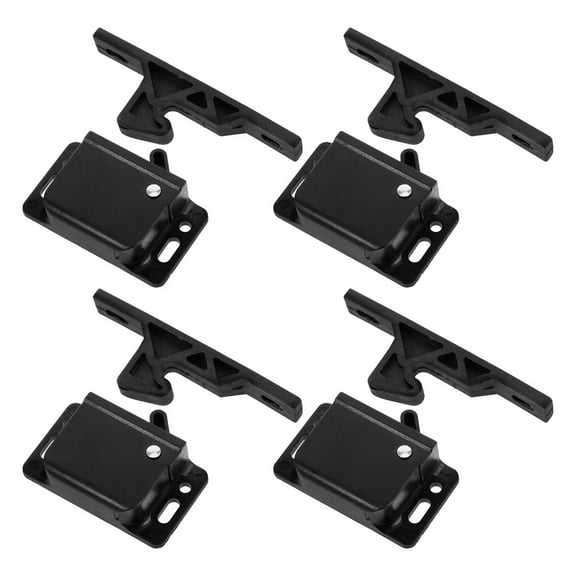 FRCOLOR 4 Sets Heavy Duty RV Drawer Latch Push to Close Secure Latches for RVs Campers Easy to Install Door Latch Rv Door Catch Rv Closet Door Latch