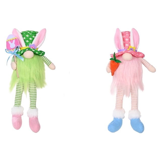 Ramiter Décoration de Pâques Ornements Lapin Poupée en Peluche Rudolph Poupée