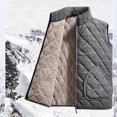 thumbnail image 2 of Stamzod Winter Jackets for Men Casual Warm Thick Sleeveless Fleece Jacket Quilted Sherpa-Lined Vest with Pocket Gray-1 S, 2 of 9