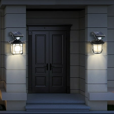 Clearance Items! Outdoor Solar Garden Lights Warm Human Sensor Light Patio Yard Fence Super Bright House Wall Lights Solar Garden Wall Lights Todays Clearance Deals Prime!
