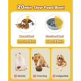 thumbnail image 2 of Cuencos Elevados para Perros con Alimentador Lento Soporte Ajustable 1200 ml para Perros Pequeños, M, 2 of 7