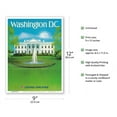 thumbnail image 2 of Washington D.C. - The White House Fountain - United Air Lines - Vintage Travel Poster by M. Sauck - Master Art Print (Unframed) 9in x 12in, 2 of 4