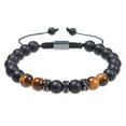 thumbnail image 5 of iaksohdu Men Bracelet Handmade Braided Rope Vintage Adjustable Drawstring Decorate Accessory Tiger Eye Men Bracelet Clothing Accessory, 5 of 8