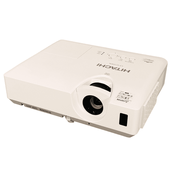 Pre-Owned Hitachi CP-X25LWN 3LCD Projector 2700 ANSI Home Theater 4k HDMI w/Bundle