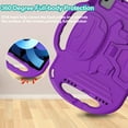 thumbnail image 3 of BMOUO Kids Case for 2022 iPad Air 5th Generation / 2020 iPad 4th Generation, iPad Pro 11 2021/2020/2018, Protective Shockproof Case with Handle Stand Shoulder Strap for iPad Air 4/5 , Pro 11, Purple, 3 of 7