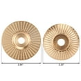 thumbnail image 3 of Luxtrada Carbide Grinding Wheel Disc Carbide Wood Sanding Carving Shaping Disc For Angle Grinder Grinding Wheel Gold-85mm, 3 of 6