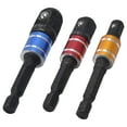 thumbnail image 2 of Adaptateur de Tige Hexagonale à Tête Carrée, 1/4 Pouce à 1/2 Pouce, Acier Chromé Vanadium, Kit de 3 Pcs pour Outils Électriques et Pneumatiques, Design Boule de Détente Sécurisée, Options Multicolores, 2 of 6