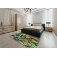 thumbnail image 4 of Ahgly Company Indoor Round Patterned Green Snake Green Area Rugs, 7' Round, 4 of 6