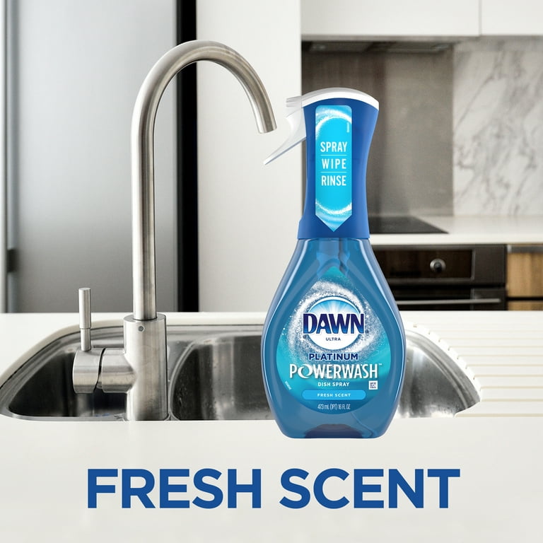 Dawn Platinum Powerwash Dish Spray, Dish Soap, Fresh Scent, 473 mL