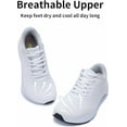thumbnail image 6 of GOOBON Wide Toe Box Walking Shoes Womens Arch Support Orthotic Sneakers Plantar Fasciitis Tennis Running Shoes Fashion Sneakers for Foot Pain Relief US 6-11, 6 of 7