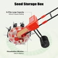 thumbnail image 5 of Garden Hand Push Seeder, 10 Nozzles Roller Seeder, Precision Walk Behind Agricultural Seeds Dispenser, Use for Sowing Seeds, 5 of 13