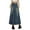 Blue, variant on Fgnfyis Women's Stylish A-line Skirt with Pockets Everyday Leisure Wear Versatile Casual Midi Spring and Summer Washed Denim Skirt Hem Blue L