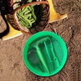 thumbnail image 3 of Tamiz redondo verde para tierra de jardín, tamiz para arena de playa, dispensador de herramientas para siembra, jardinería 5 piezas, 3 of 6