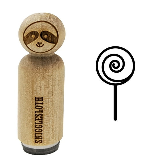 Yummy Lollipop Rubber Stamp for Scrapbooking Crafting Stamping - Mini 1/2 Inch