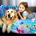 thumbnail image 3 of Soccer Girls Blanket Soft Flannel Soccer Blanket Outdoor,Soccer Blankets and Throws Soccer Stuff,Best Soccer Gifts for Boys Girl Adults Soccer Lovers 50"x60", 3 of 6