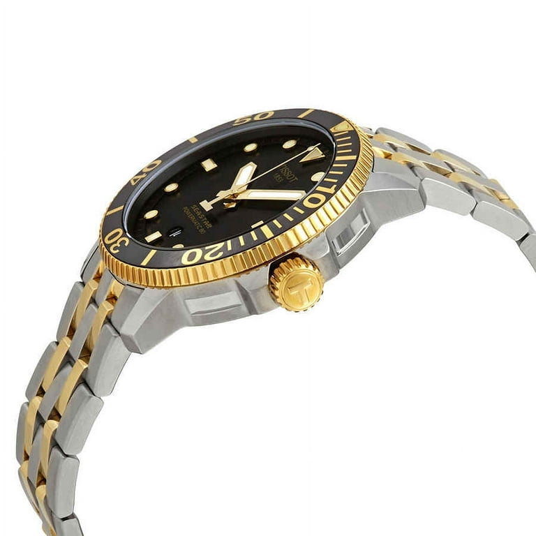 Tissot Men's Seastar 1000 Automatic Analog Gold 43mm Watch  T120.407.22.051.00