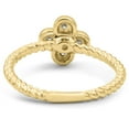 thumbnail image 6 of SuperJeweler Flower Shaped Diamond Promise Ring With Rope Band In Yellow Gold For Women, 6 of 8