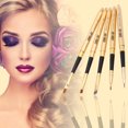 thumbnail image 1 of Juego de 5 brochas portátiles para maquillaje de ojos, sombra de ojos, delineador de ojos (dorado) Likrtyny Cuidado Belleza, 1 of 9