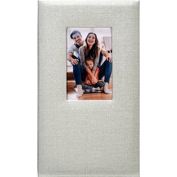 Malden 3-Up Gray Fabric Post bound Album