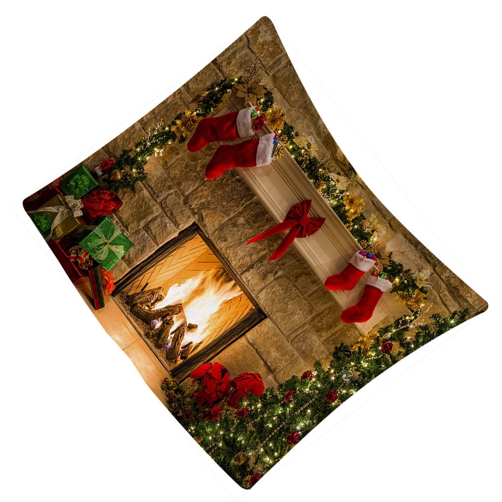 Christmas Tapestry Fabric Decoration Hanging Ornament Fashion Photography Props Photography Background Supply Living Room Bedroom Office 95x73cm Walmart
