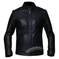 thumbnail image 1 of Black Leather Motorcycle Jacket Motorcycle Jackets For Men Leather Biker Jacket Mens Leather Racing Jacket Motorcycle Leather Jacket Mens size XXL, 1 of 5
