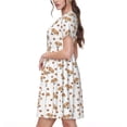 thumbnail image 2 of Lsque Labrador Retriever Dog Print Women's Casual Dress T-Shirt Summer Short Sleeve Scoop Neck Swing Dresses, 2 of 6