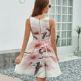 thumbnail image 6 of Cherry Blossom Pink (1) Sundress Sleeveless Dress Summer Women Clothes Dress for Women Dresses, 6 of 7