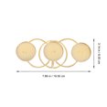 thumbnail image 4 of Miangastore Candle Holder Storage Tray 1Pcs 7.7x3.1in Golden Iron, 4 of 8