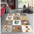 thumbnail image 2 of Boy and Girl Bedroom Modern Decor Area Rug and Carpet Collection For Kids and Children (3' 11" x 5' 3", Nursery Bedtime Teddy Bear), 2 of 3