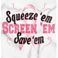 thumbnail image 2 of Squeeze Screen Save 'Em Breast Cancer Zip Hoodie Sweatshirt Women Brisco Brands S, 2 of 6