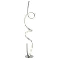 thumbnail image 2 of Possini Euro Design Avante Modern 56 1/2" Tall Standing Floor Lamp Light Ribbon LED Foot Switch Silver Metal Brushed Nickel Finish, 2 of 9