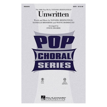 Hal Leonard Unwritten ShowTrax CD by Natasha Bedingfield Arranged by Steve Zegree