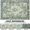 thumbnail image 3 of Brisasol Runner Rug for Floors 2x5 Washable Kitchen Rug and Runners Low Pile Soft Printed Green Indoor Carpet Runner for Hallway Bedroom Entryway, 3 of 9