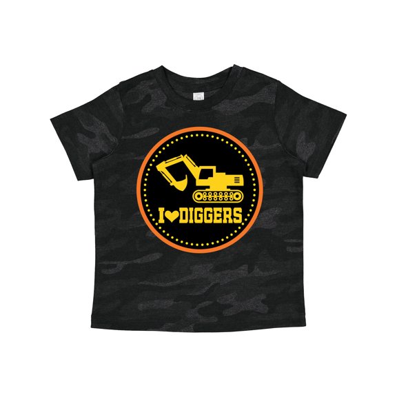 Inktastic Digger Construction Truck Boys Boys Toddler T-Shirt