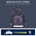 thumbnail image 5 of FORMRS Unisex School Backpack 17" Student Travel Bag with Laptop Compartment, Black Roses, 5 of 7