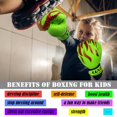thumbnail image 2 of Gants de Boxe pour Enfants, Gants de Boxe en PU pour Enfants 3-10 Ans, 2 of 7