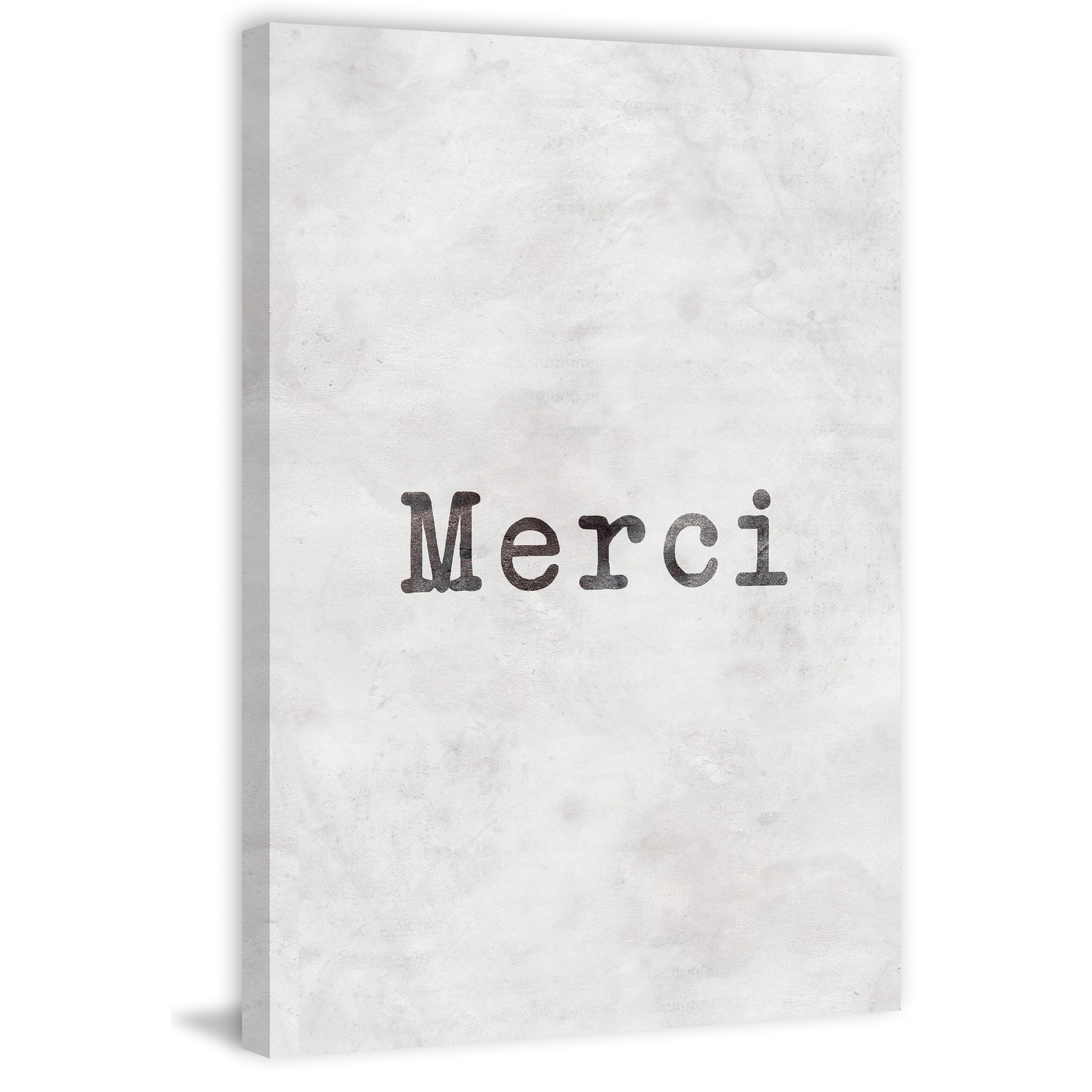 Merci II Painting Print on Wrapped Canvas