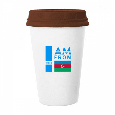 

I Am From Azerbaijan Art Deco Fashion Mug Coffee Drinking Glass Pottery Cerac Cup Lid