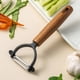 thumbnail image 1 of Pelador De Verduras, Kit De Pelado De Cocina, Preparación De Frutas Sin Esfuerzo, Mango Ergonómico De Madera, Agarre Cómodo, Hoja De Acero Inoxidable Duradera, Fácil Limpieza, 1 of 4