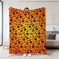 thumbnail image 5 of Yhmxh Halloween Throw Blankets, Soft Ghost Throw Blanket Cute Funny Spooky Blanket, Cozy & Warm Halloween Decor Plush Fuzzy Reversible Blankets for Bed Sofa Couch Livingroom Chair Car Travel, 5 of 6