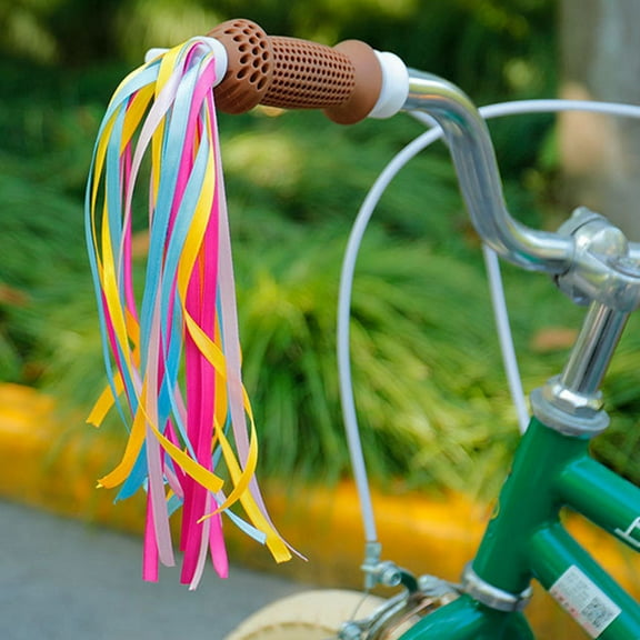 Colorful Bike Tassels Ribbon Fashion Bike Handlebar Streamers Funny Bicycles Ornaments for Kids Children B