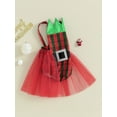 thumbnail image 3 of Cenuakty Baby Girl Christmas Romper Dress, Plaid Print Summer Mesh Jumpsuit for Newborn Toddler Cute Clothes, 3 of 9