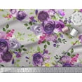 thumbnail image 2 of Soimoi Toile de Popeline de Coton Feuilles & Fleurs Roses Imprimés par Yard 56 Pouces de Large, 2 of 3