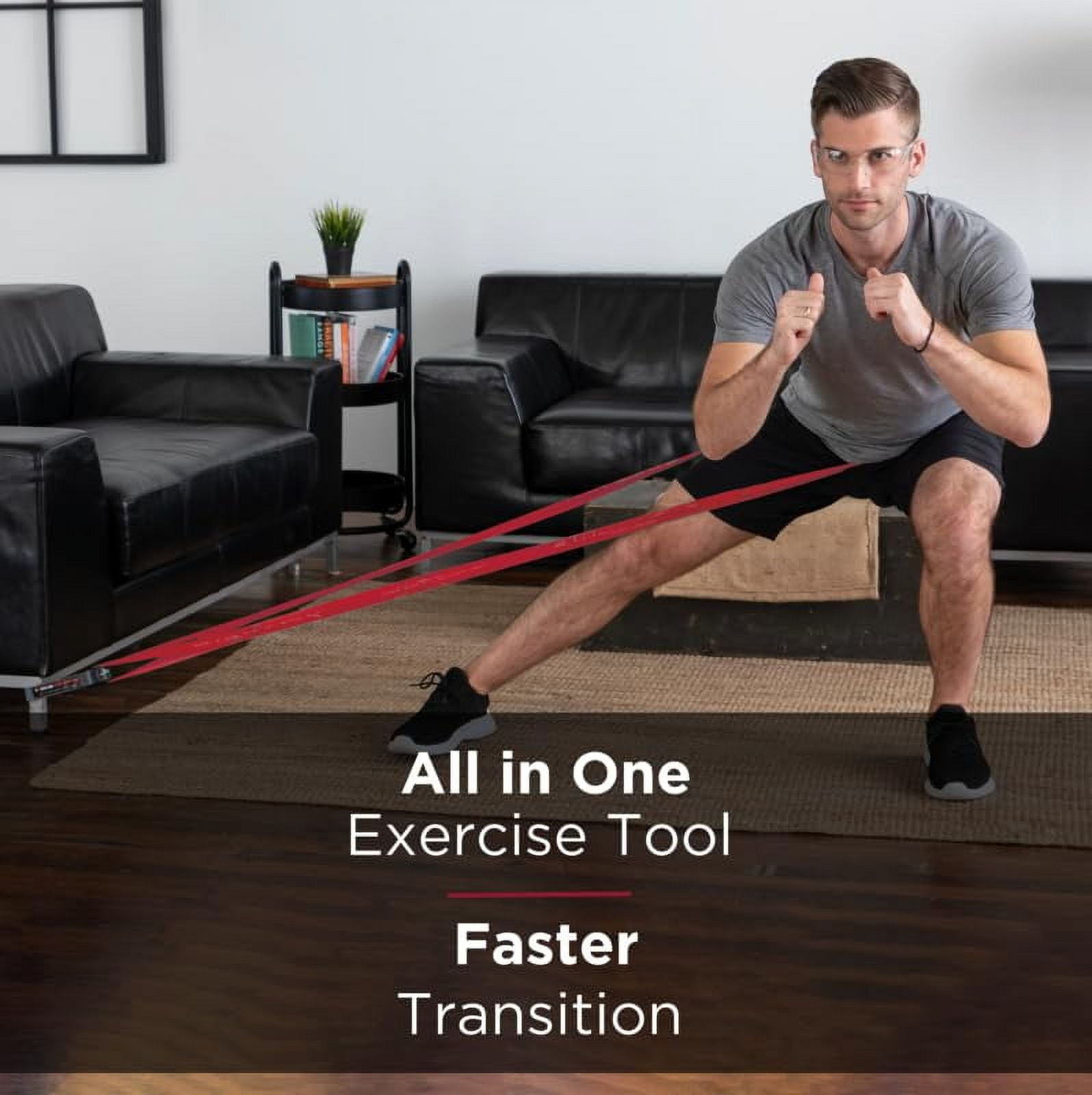 THERABAND CLX Resistance Band with Loops, 25 Yard Band, Red, Medium, Non-Latex, Elastic Band for Exercise, Mobility & Rehab, Stretching, Home Workouts, Color-Coded for Easy Resistance Levels