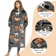 thumbnail image 2 of Catalonia Full Body Oversized Blanket Hoodie Sweatshirt, Extra Long Wearable Fleece Pullover, Gift for Adult Men Women Wife Girlfriend, 2 of 7