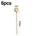 thumbnail image 2 of 6 PCS Coffee Spoons, Stirring Spoons, Tea Spoons Long Handle, Ice Tea Spoons, Long Spoons for Stirring, 2 of 5