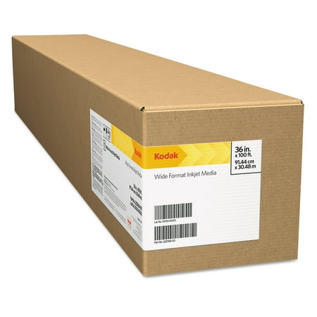 Kodak Rapid-Dry Self-Adhesive Glossy Poly Poster, 6 mil, 50" x 100 ft Roll, White